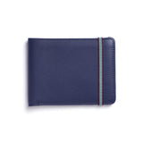 Carré Royal Leather Minimalist Wallet, Navy