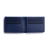 Carré Royal Leather Minimalist Wallet, Navy