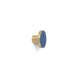 Brass and Stone Hook / Knob - Blue Lapis Lazuli