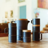 Hasami Porcelain Tea Cup, Gloss Grey - Acacia