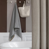 Brass and Stone Hook / Knob - White Marble