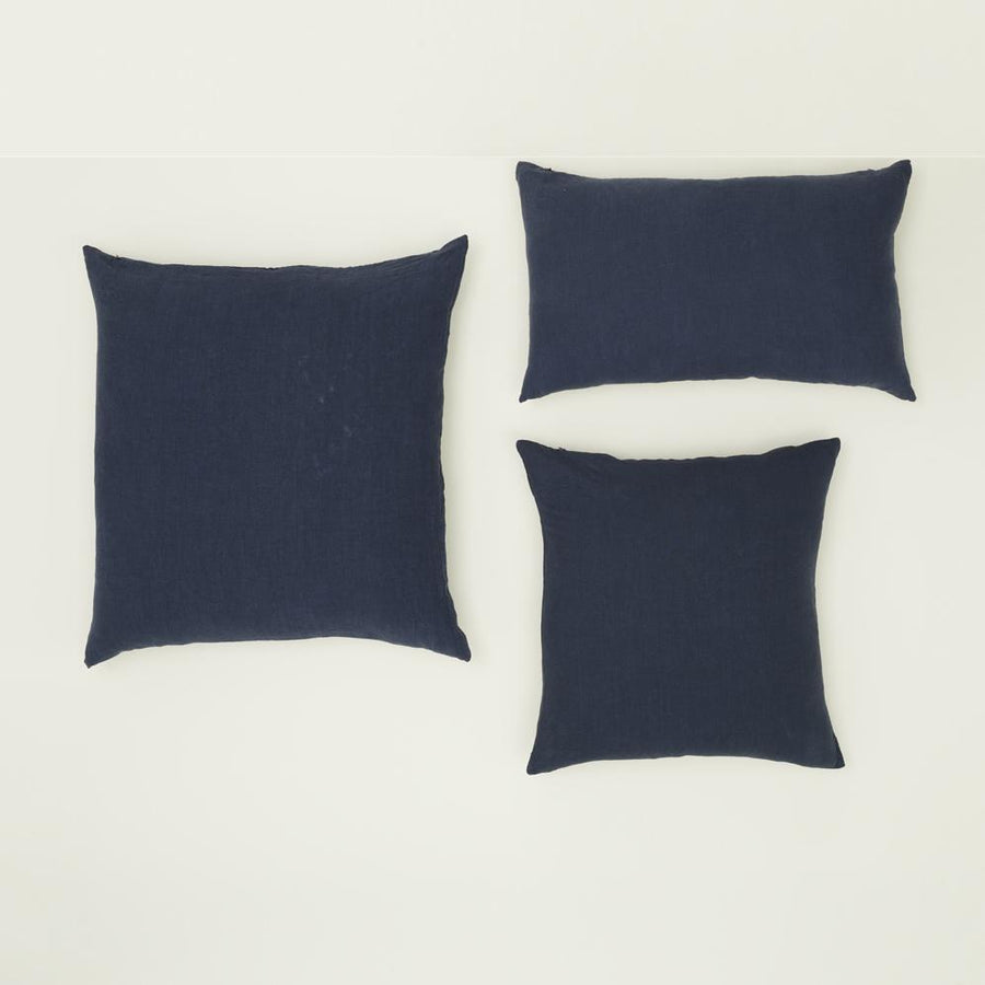 Simple Linen Pillows - Navy