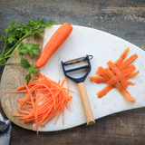 Opinel T-Duo Peeler, Wood Handle