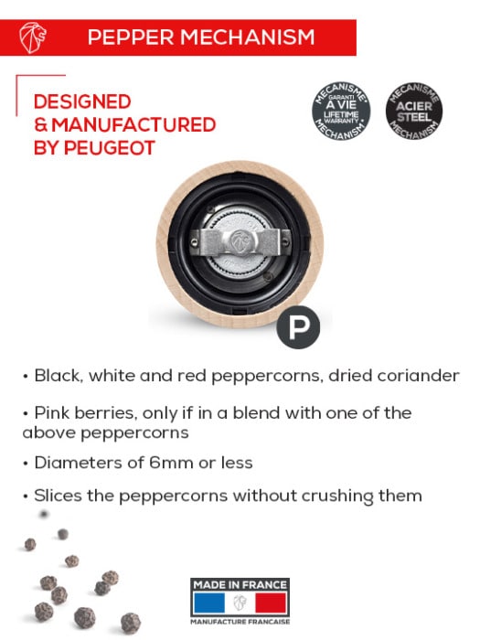 Peugeot Paris Pepper Mill U'Select 12 cm, Chocolate
