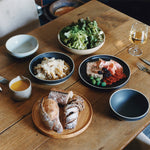 Hasami Porcelain Medium Bowl - Round, Black - Acacia