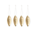 Brass Leaf Ornament, Set of 4