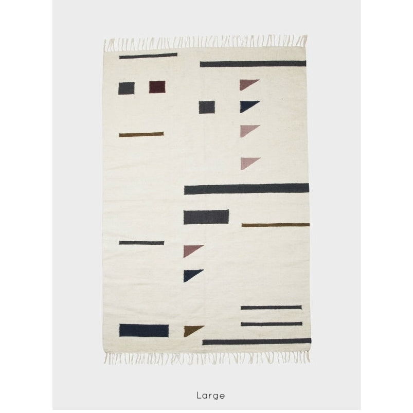Triangles Kelim Rug - Acacia
