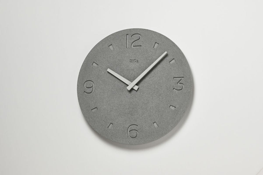 Earth PLA Clock, Grey