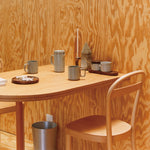 Hasami Porcelain Long Oval Wood Tray, Walnut - Acacia