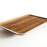 Chroma Walnut Tray, White